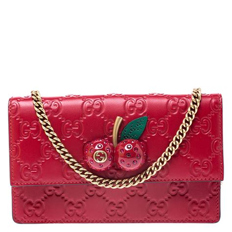 cherry red gucci bag|Gucci side bags women's.